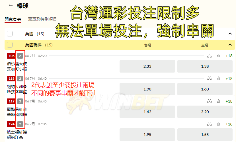 運彩串關限制氣鼠人,單場投注都不行?