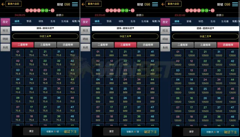 六合彩連碰|二三四星玩法